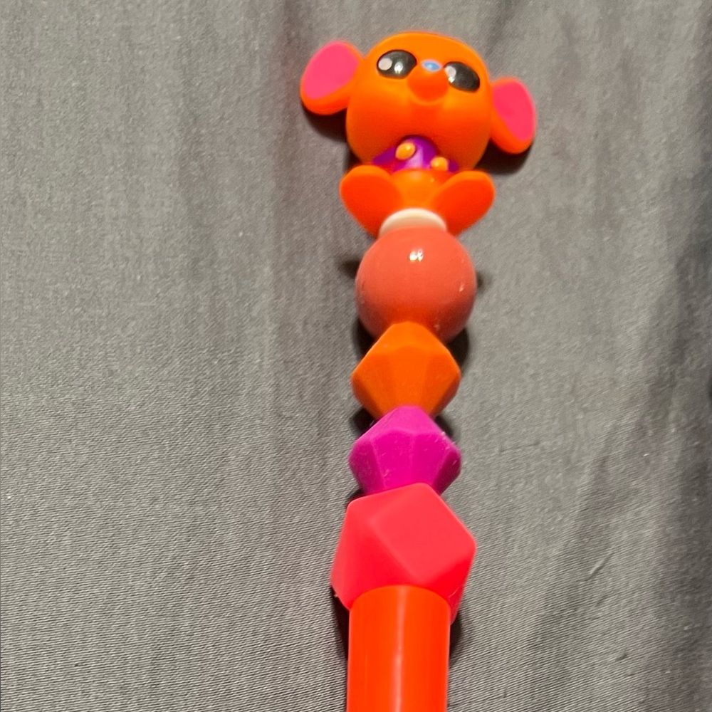 Neon Roo from Winnie the Pooh Beadable pen - Handmade